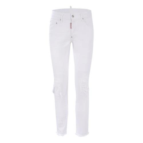 Heren Witte Jeans Dsquared2 , White , Heren