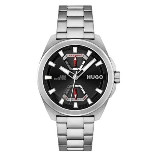 Roestvrij Staal Grijze Herenhorloge Hugo Boss , Gray , Heren