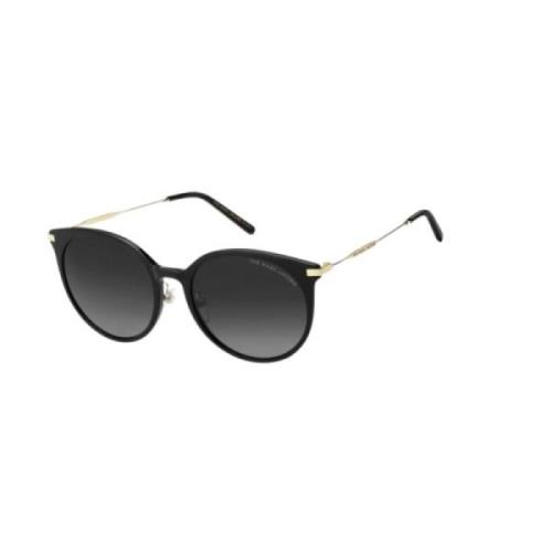 Zwarte Acetaat Dames Zonnebril Marc Jacobs , Black , Dames