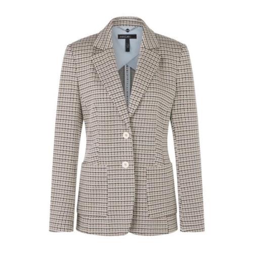 Geruite blazer met slim fit Marc Cain , Brown , Dames