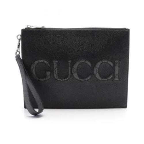 Pre-owned Leather gucci-bags Gucci Vintage , Black , Heren