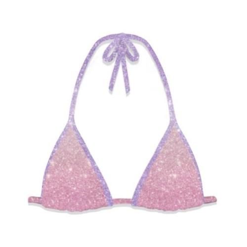 Lurex Bikini Top voor vrouwen MC2 Saint Barth , Pink , Dames