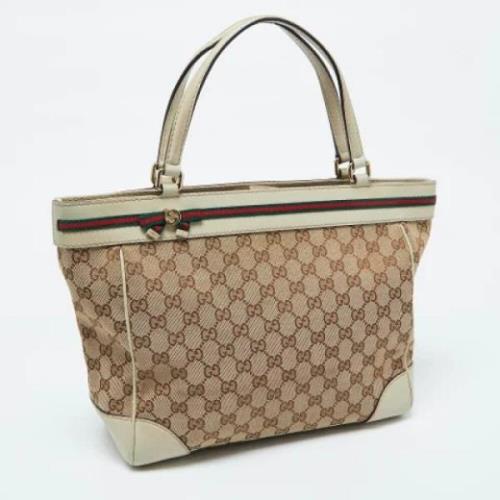 Pre-owned Leather gucci-bags Gucci Vintage , Brown , Dames