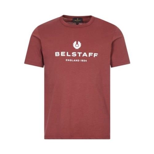 Klassieke Logo Tee Belstaff , Red , Heren