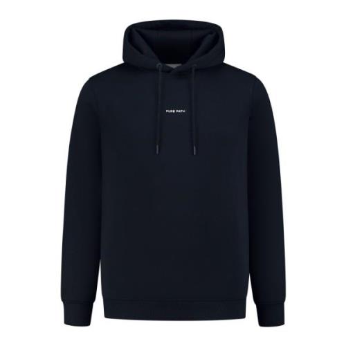 Essential Logo Hoodie Pure Path , Blue , Heren