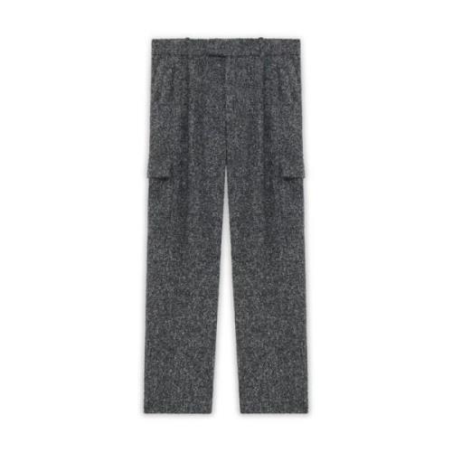 Chiné Tweed Broek Drole de Monsieur , Gray , Heren