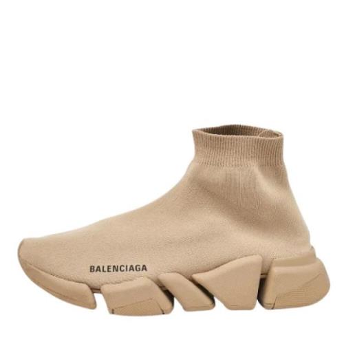 Pre-owned Fabric sneakers Balenciaga Vintage , Beige , Dames