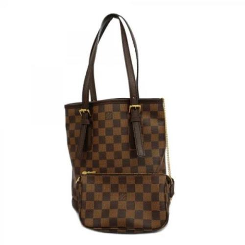 Pre-owned Fabric totes Louis Vuitton Vintage , Brown , Dames