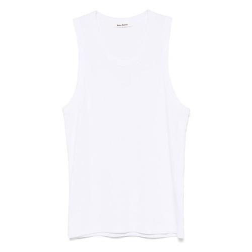 Tanktop in Record-stijl Wales Bonner , White , Heren