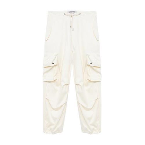 Blair Cargo Broek van Fijne Wol Darkpark , White , Dames