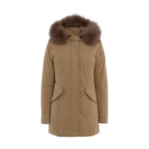 Arctic Parka met Teflon Finish Woolrich , Brown , Dames