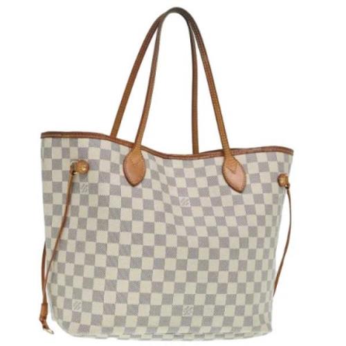 Pre-owned Canvas shoulder-bags Louis Vuitton Vintage , White , Dames