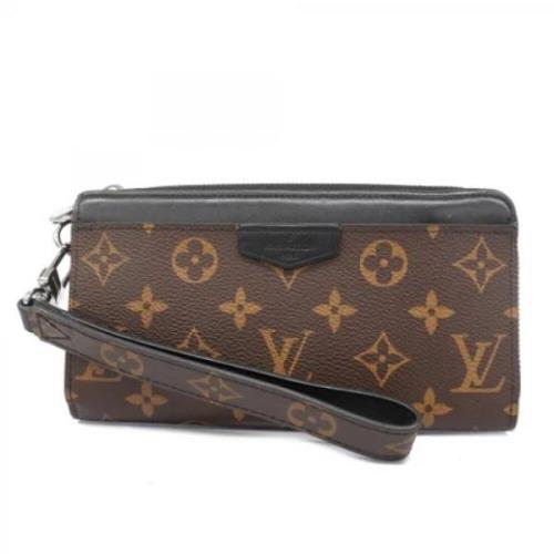 Pre-owned Leather wallets Louis Vuitton Vintage , Brown , Heren