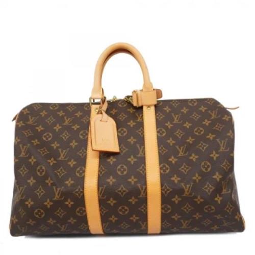 Pre-owned Fabric handbags Louis Vuitton Vintage , Brown , Unisex