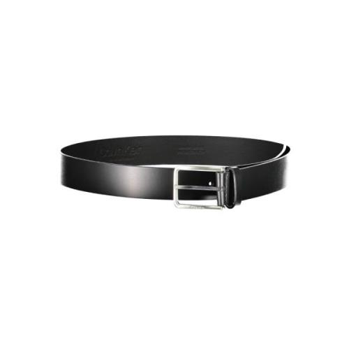 Zwarte Leren Riem voor Mannen Calvin Klein , Black , Unisex