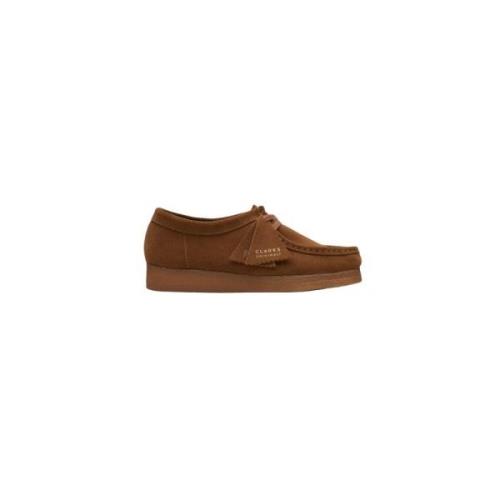 Zwarte Suède Wallabee Schoenen Clarks , Brown , Heren