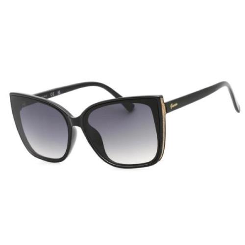 Zwarte Resin Zonnebril voor Vrouwen Guess , Black , Dames