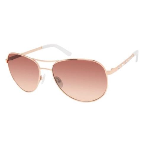 Roze Metalen Zonnebril voor Vrouwen Guess , Pink , Dames