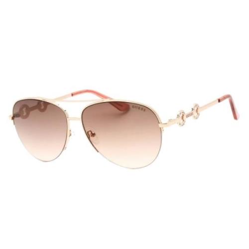 Roze Metalen Zonnebril voor Vrouwen Guess , Pink , Dames