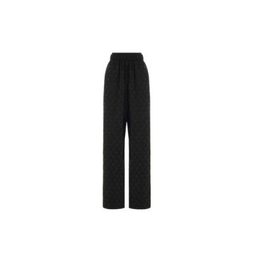 Wijde broek met hoge taille John Richmond , Black , Dames