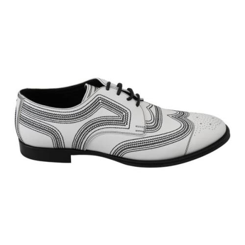 Witte Brogue Oxford Schoenen voor Mannen Dolce & Gabbana , White , Her...