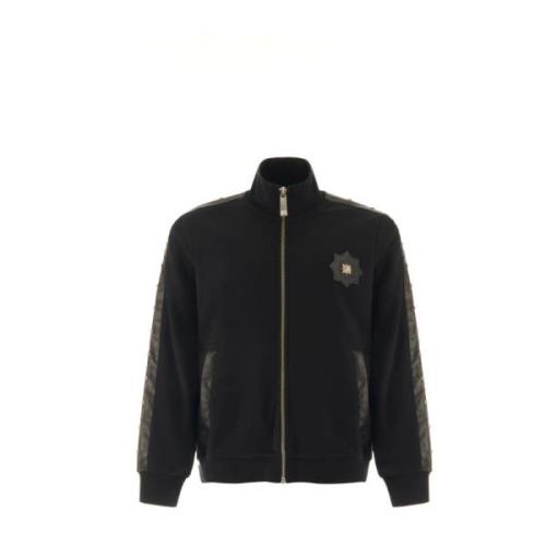 Sweatshirt met contrasterende banden John Richmond , Black , Heren