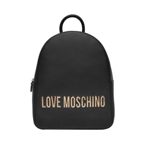 Zwarte rugzak voor vrouwen Moschino , Black , Dames