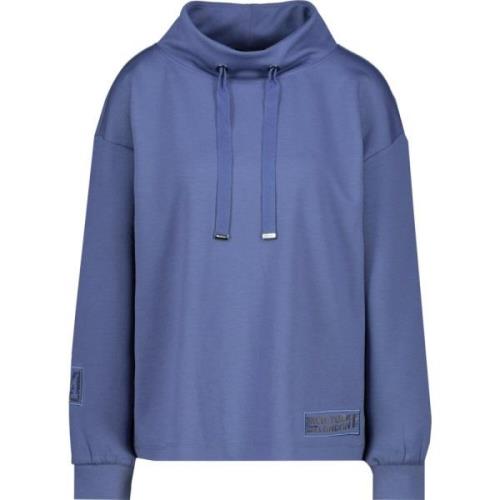 Basis Sweatshirt met Polyestermix Monari , Blue , Dames