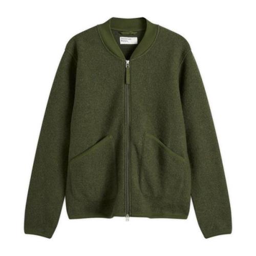 Moderne Zip Bomber Jas Universal Works , Green , Heren