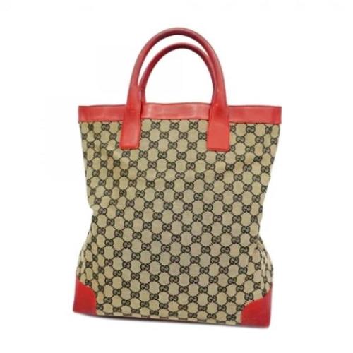 Pre-owned Canvas gucci-bags Gucci Vintage , Beige , Dames