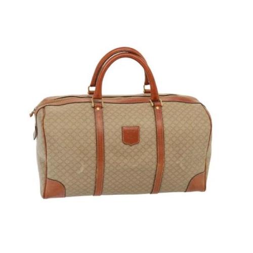 Pre-owned Leather celine-bags Celine Vintage , Beige , Dames