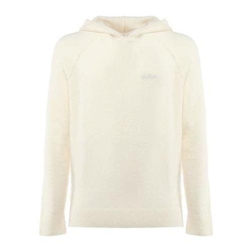 Witte hoodie met logo MC2 Saint Barth , White , Heren