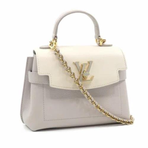 Pre-owned Leather handbags Louis Vuitton Vintage , White , Dames