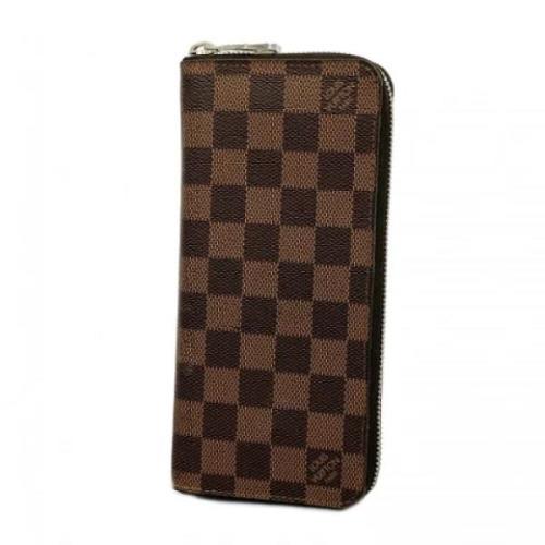 Pre-owned Canvas wallets Louis Vuitton Vintage , Brown , Dames