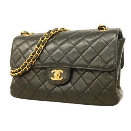 Pre-owned Leather chanel-bags Chanel Vintage , Black , Dames