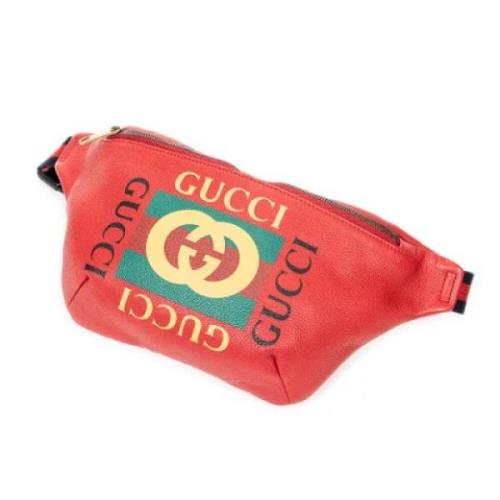 Pre-owned Leather gucci-bags Gucci Vintage , Red , Dames