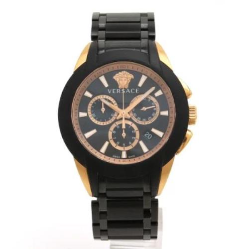 Pre-owned Metal watches Versace Pre-owned , Black , Heren