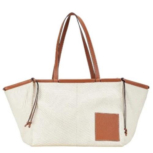 Pre-owned Canvas shoulder-bags Loewe Pre-owned , Beige , Dames