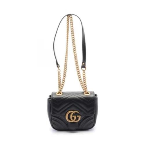 Pre-owned Leather gucci-bags Gucci Vintage , Black , Dames