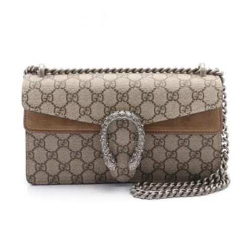 Pre-owned Plastic handbags Gucci Vintage , Beige , Dames