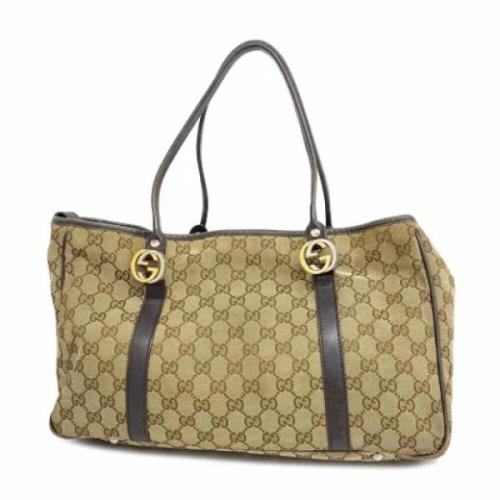 Pre-owned Canvas handbags Gucci Vintage , Brown , Dames