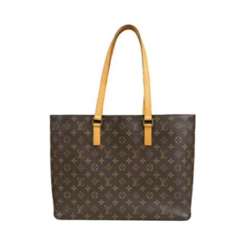 Pre-owned Fabric totes Louis Vuitton Vintage , Brown , Dames