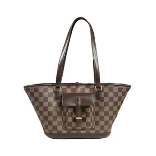 Pre-owned Canvas louis-vuitton-bags Louis Vuitton Vintage , Brown , Da...