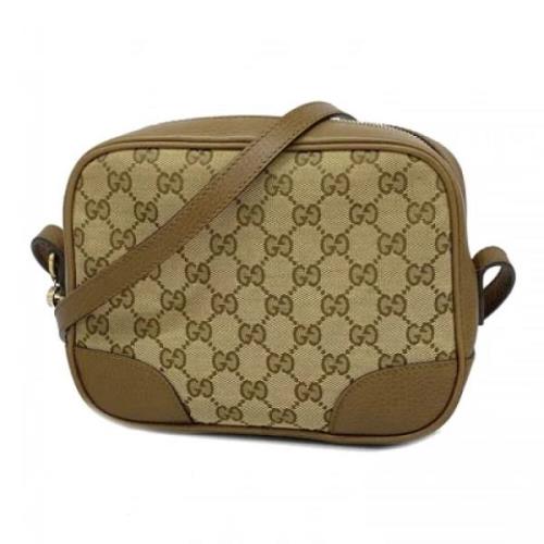 Pre-owned Canvas shoulder-bags Gucci Vintage , Brown , Dames