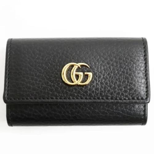 Pre-owned Leather key-holders Gucci Vintage , Black , Heren