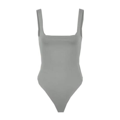 Square Neck Bodysuit Entire Studios , Gray , Dames