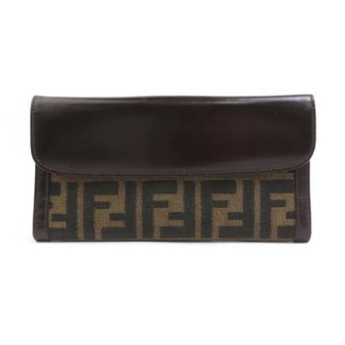 Pre-owned Canvas wallets Fendi Vintage , Brown , Dames