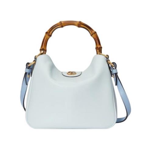 Lichtblauwe leren crossbodytas Gucci , Blue , Dames