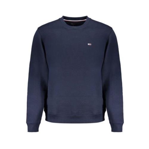 Blauwe Katoenen Sweatshirt met Applicatie Tommy Hilfiger , Blue , Here...