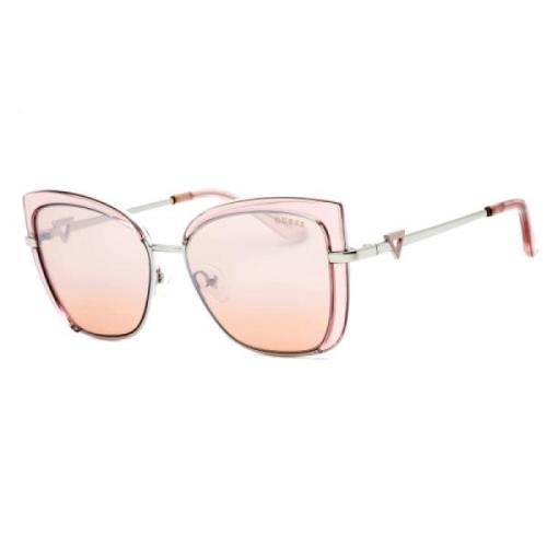 Roze Metalen Zonnebril voor Vrouwen Guess , Pink , Dames